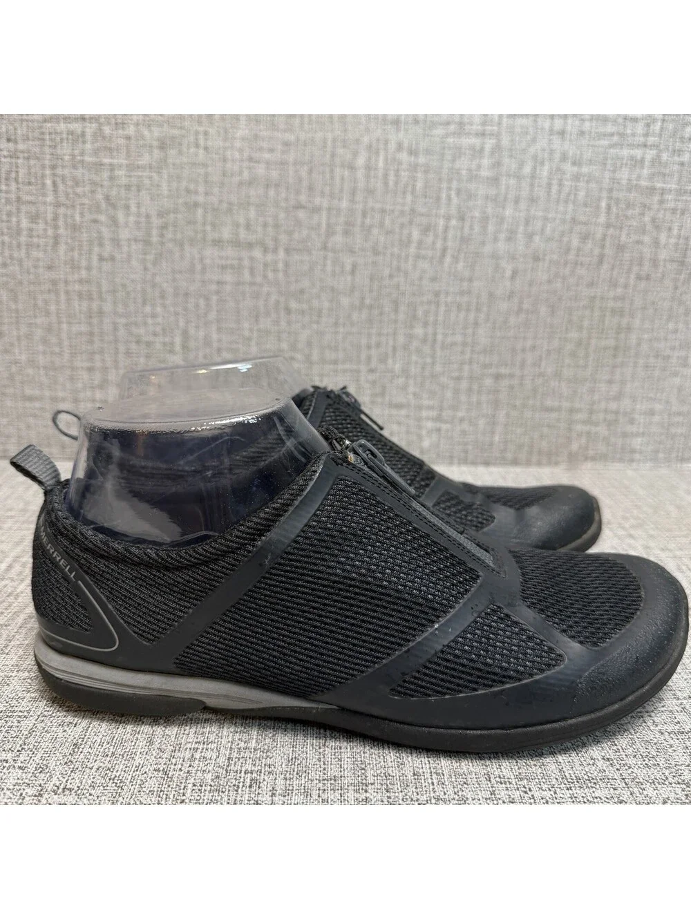 Merrell Shoes Womens Sz 6.5 Black Ceylon Sport Zip Casual Sneakers Mesh Low